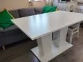 Трапезна маса бяла, снимка 1