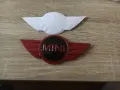 MINI Cooper червено с черно емблема лого нов стил, снимка 2