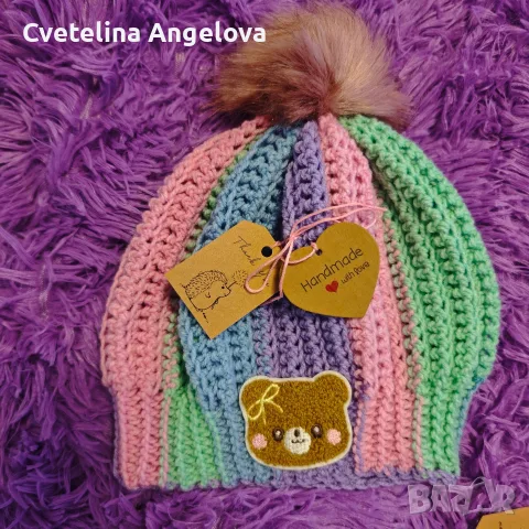 Ръчно плетени шапки , снимка 14 - Шапки - 56737142