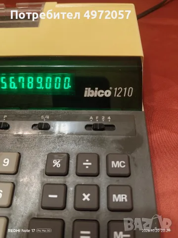 Калкулатор ibico 1210, снимка 2 - Друга електроника - 56585011