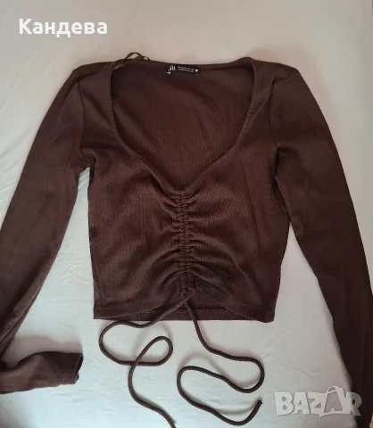 Блуза с дълъг ръкав Zara