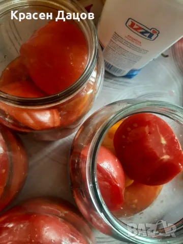 Цели домати в буркани , снимка 3 - Домашни продукти - 56729609