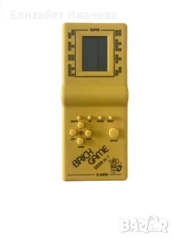 Интерактивна игра Tetris, Brick Game 999 Classic, Жълт,