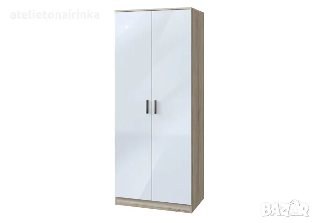 Двукрилен гардероб Хай 2, снимка 6 - Гардероби - 29590141