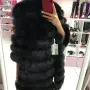 Дамско палто ест.косъм , снимка 2