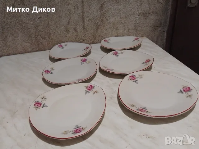 чинии нови два комплекта на Китка Нови Пазар едните леко елипсовидни с фи 165 и 170 мм