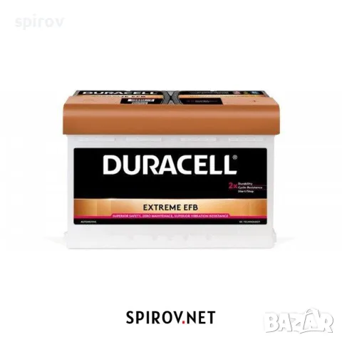 Акумулатор Duracell Extreme EFB 12V 75Ah 700A L3 DE75H