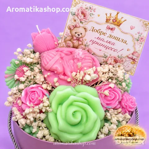 „Little Princess“ – Ароматен соев букет, снимка 7 - Декорация за дома - 56680651