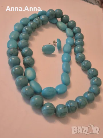 Дълго колие от тюркоаз 