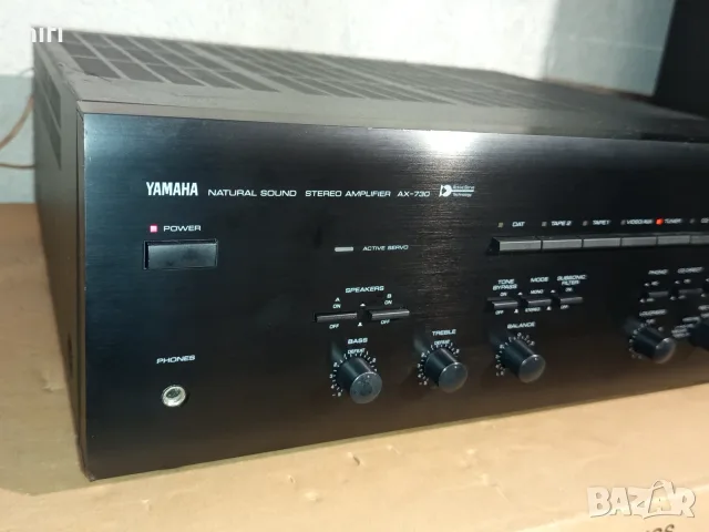 Стерео усилвател Yamaha AX-730, снимка 3 - Ресийвъри, усилватели, смесителни пултове - 56587403