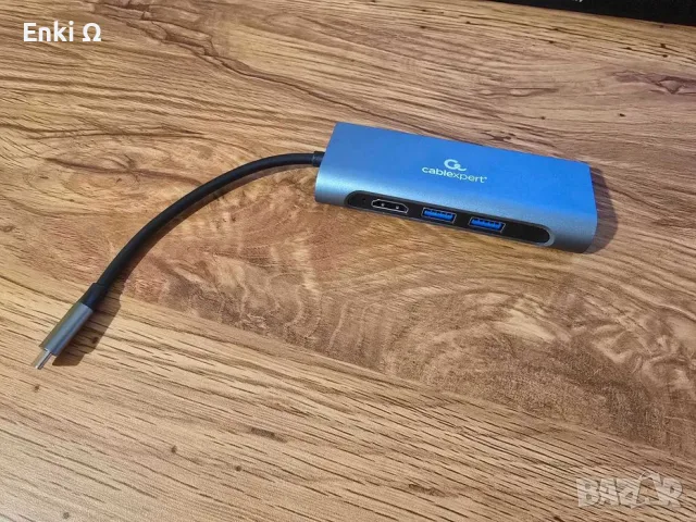 CableExpert 5-в-1 USB-C Адаптер, снимка 4 - Слушалки за компютър - 56584427