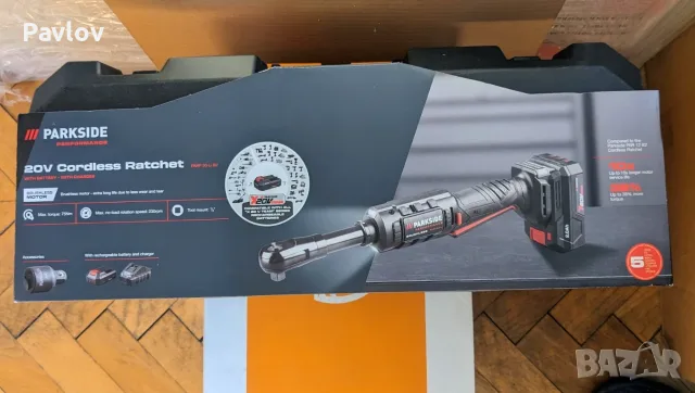 тресчотка PARKSIDE PERFORMANCE 20V PARP 20-Li B2 +бат. и зар-но