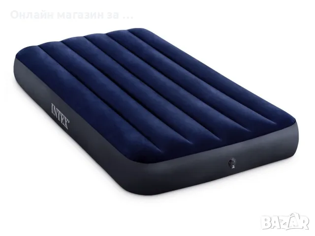 Единичен надуваем матрак Intex 64757 — 191x99x25 см, за дома и къмпинг