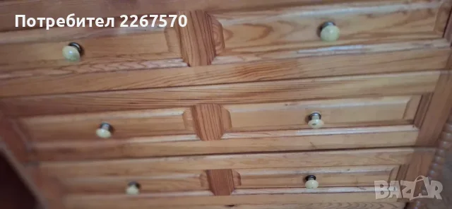Дървен скрин с 4 чекмеджета, снимка 12 - Скринове - 56568656