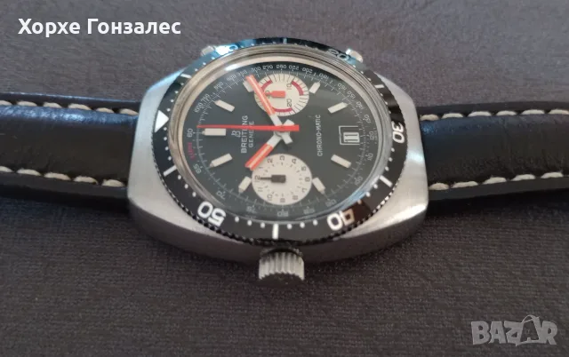 Breitling Chrono-Matic 1970' калибър 11. 38мм, снимка 5 - Мъжки - 56719200