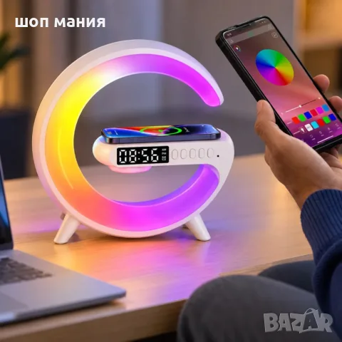 🌈 LED Смарт лампа с Bluetooth колонка – 2 в 1! 🔊✨, снимка 5 - Bluetooth тонколони - 56698000