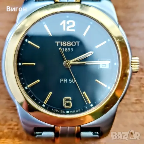  Винтидж Tissot PR 50 J376/476K RKS - JA Two-Tone (Сапфир / Обслужен / Удължена верижка)