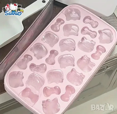 Коте Кити глава панделка Hello Kitty малки силиконов молд форма фондан шоколад бонбони 