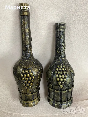 Декорирана бутилка, снимка 5 - Декорация за дома - 38311500