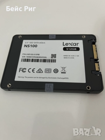 Lexar NS100 512GB 2.5" SATA 3 SSD, снимка 2 - Твърди дискове - 56725344