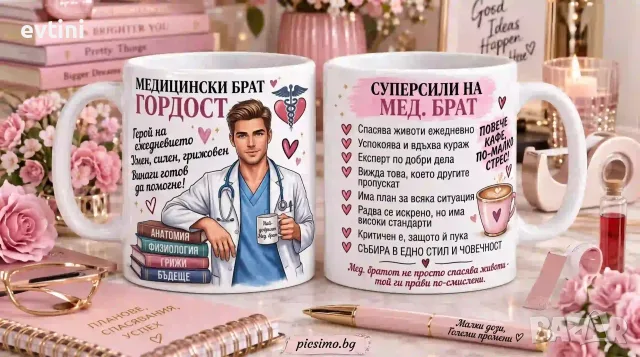Керамична чаша „Медицински брат“