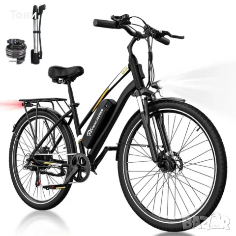 Електрически градски велосипед 28″ с 250W мотор, 36V 13Ah батерия и пробег до 90 км