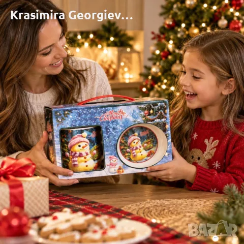 Коледен подаръчен комплект  от 3 части , снимка 4 - Коледни подаръци - 56745211