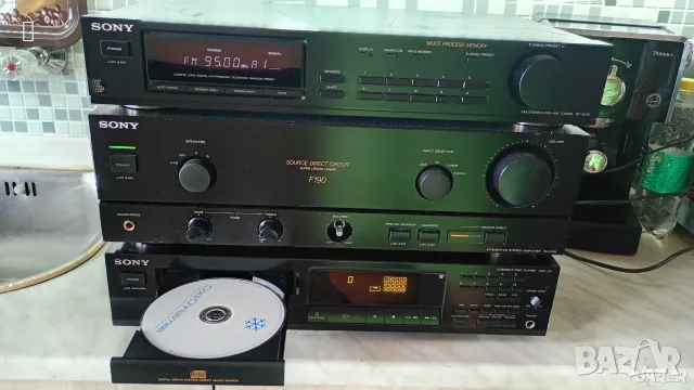Система SONY усилвател тунер сд плеър цд плеар cd player tuner сони аудио уредба amplifier 