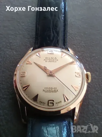 Olma automatic 18k, 33mm, снимка 2 - Мъжки - 56727783