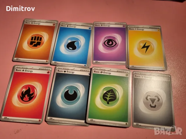 Лот от 41 бр. оригинални Pokémon TCG карти – Основни Енергии (Basic Energy) / Покемон