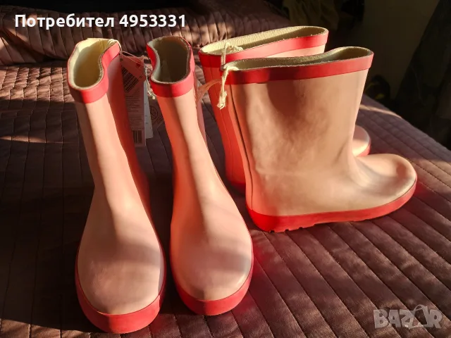 2 бр. ЧИСТО НОВИ Детски гумени ботуши Hip & Hopps, размер 35 (с етикет)