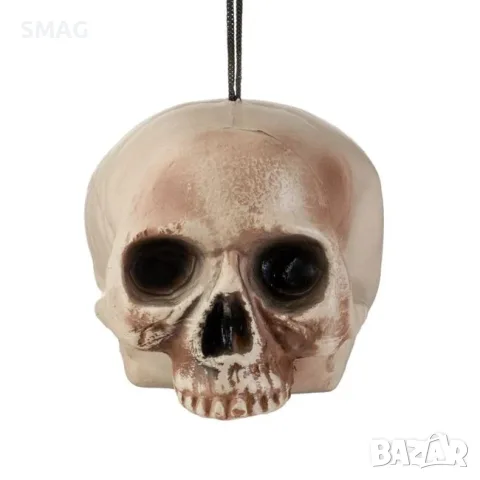 Висяща halloween декорация череп пластмасов 15 см_1244364