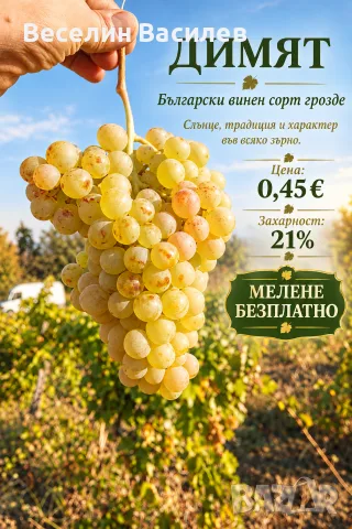 ДИМЯТ 0.55€+МЕЛЕНЕ БЕЗПЛАТНО