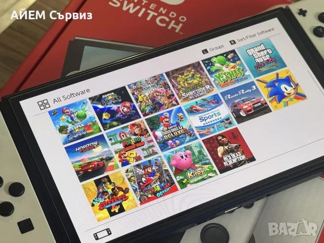 Nintendo Switch Oled с поставен чип и 256GB, снимка 3 - Nintendo конзоли - 56611363