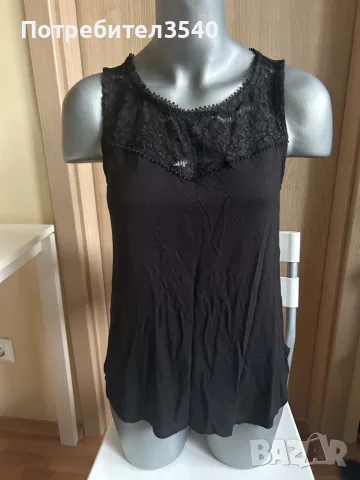 Дамски черен потник H&M, снимка 2 - Потници - 56747828