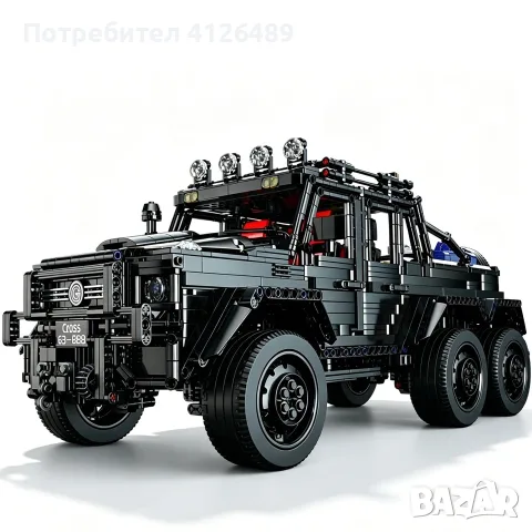 Голям конструктор шестколесен офроуд пикап 66652, 1:8, 3254 части