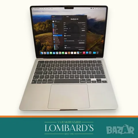 Лаптоп Macbook Air 2022 13,6" M2 256GB RAM 8GB 97%, N: 42451