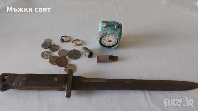 колекция антики, щик, монети, пръстени