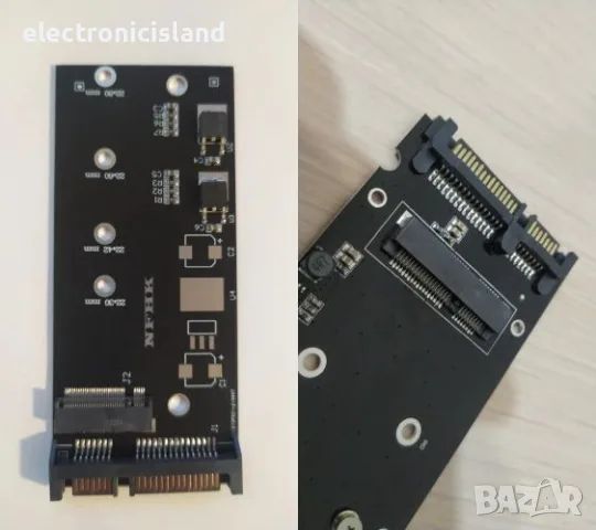 М.2 NGFF към SATA преходник, конвертор, платка ZOMY SSD адаптер, картa