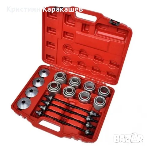 Комплект за набиване и избиване на селенови втулки 28 части StahlMayer