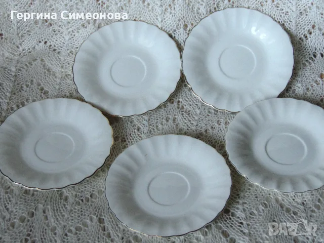 Пет чинийки костен порцелан