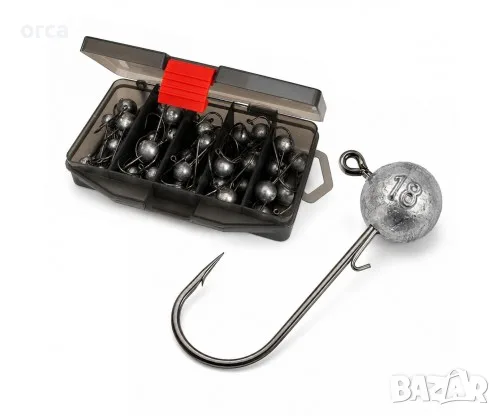 Кутия с джиг глави Fish-Xpro Jighead Assortment 50 бр. 5–18 г