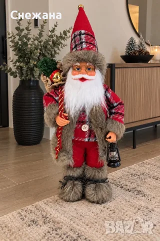 Реалистична Фигура на Дядо Коледа, снимка 2 - Декорация за дома - 56616656