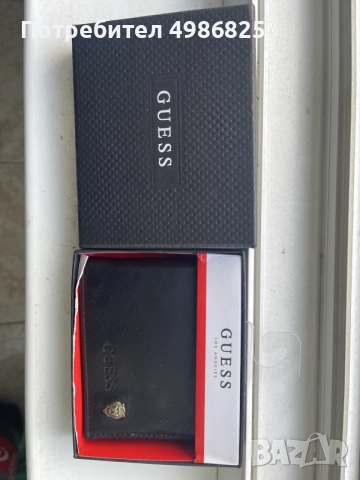 GUESS Оригинален Мъжки Кожен Портофел