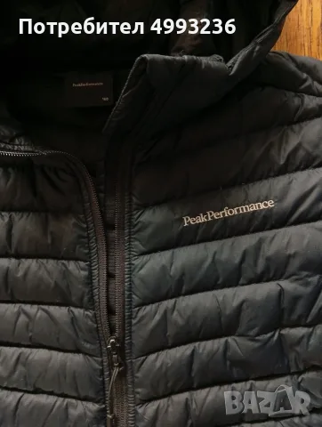 Peak Performance - черно пухено яке р-р 160см S/M, снимка 2 - Якета - 56712031