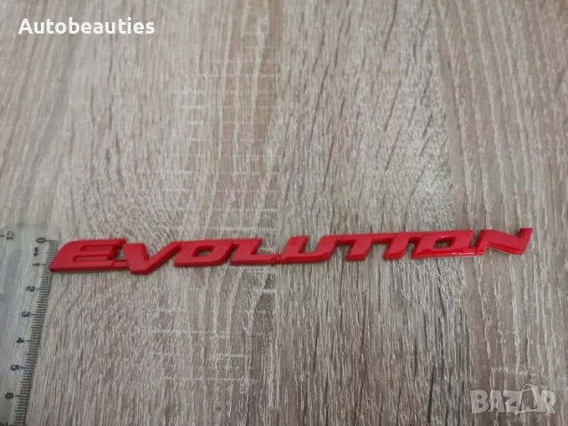 червен надпис Mitsubishi Evolution, снимка 3 - Аксесоари и консумативи - 56581944