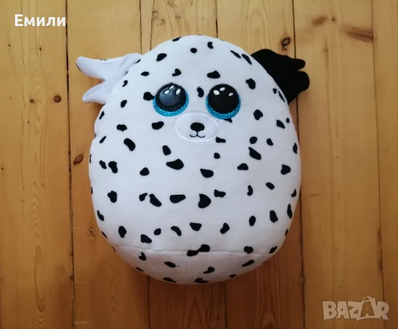 Нова плюшена играчка възглавница куче далматинец Ty Beanie Boos Fetch