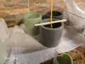 гипсокерамични кашпи, снимка 3