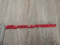 червен надпис Mitsubishi Evolution, снимка 3