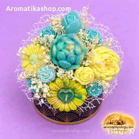 „Tropical Paradise“ – Ароматен соев букет, снимка 4 - Декорация за дома - 56681783